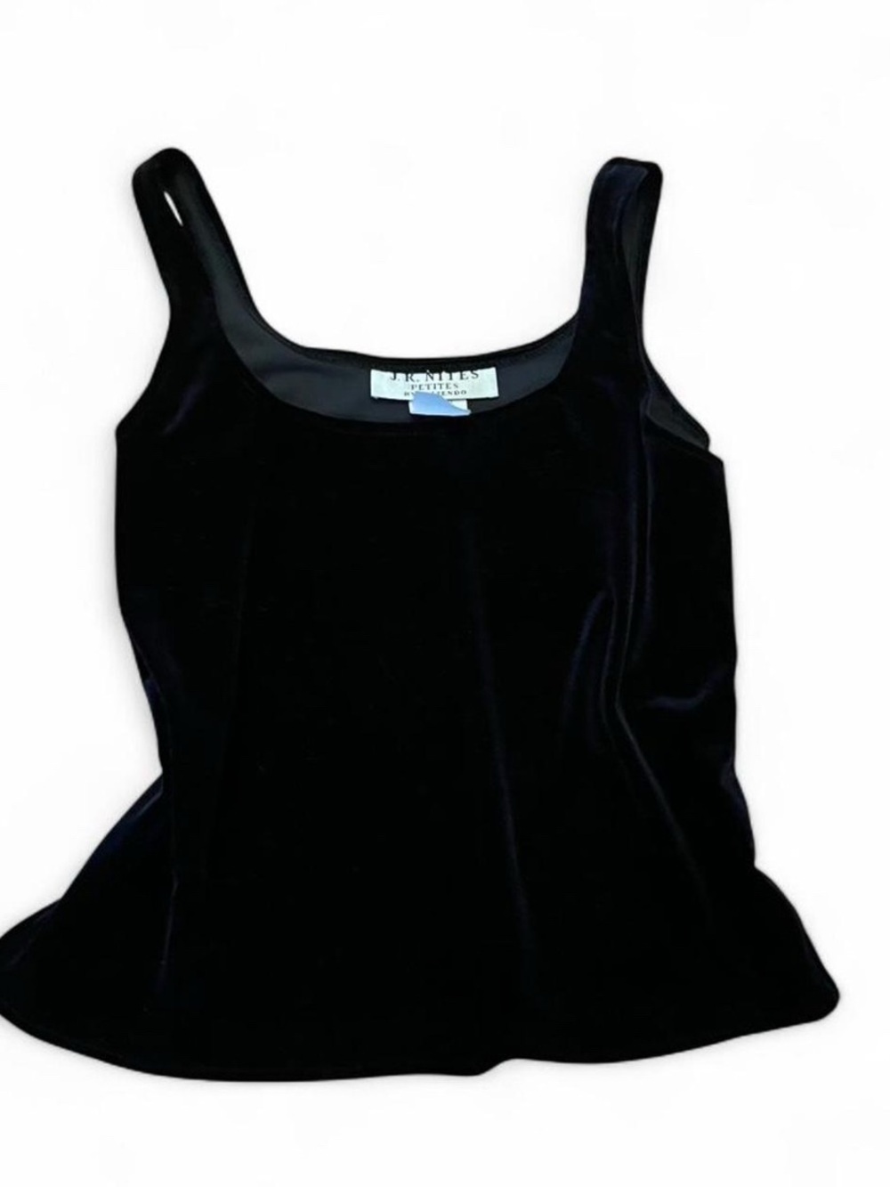 Vintage 90s Velvet Black Tank Top